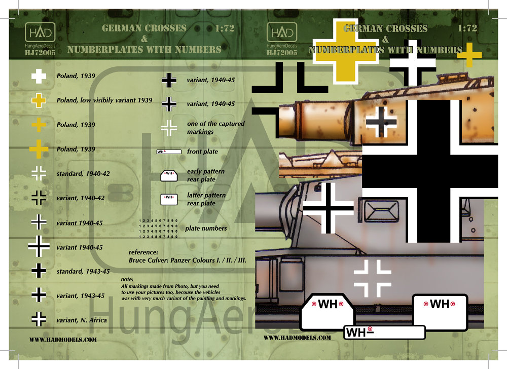 1/72 Decal German crosses