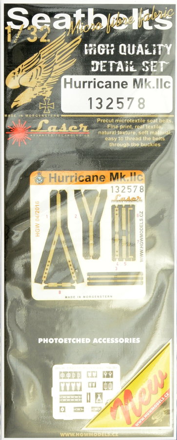 1/32 Seatbelts Hurricane Mk.IIc (laser)