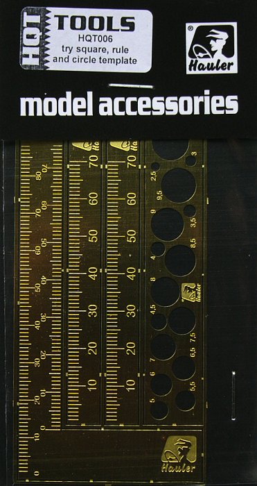 TOOLS - try square, rule and circle template