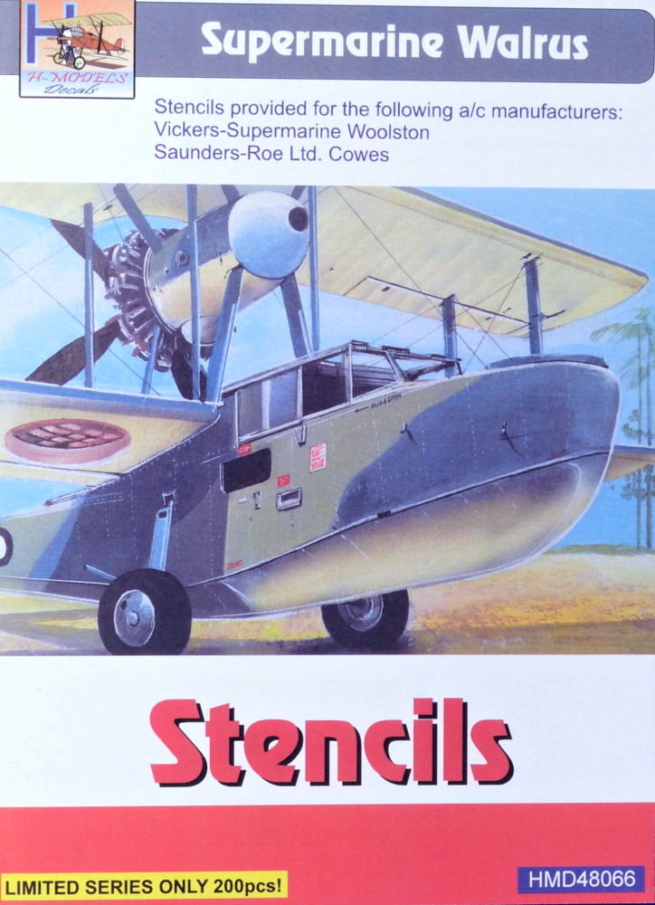 1/48 Stencils Supermarine Walrus