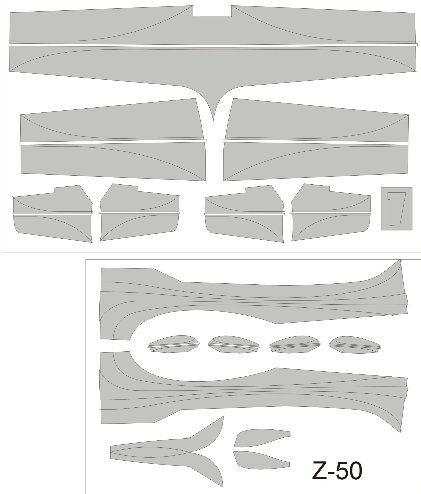 1/32 Mask for Zlin Z-50 LS (OK-IRG)