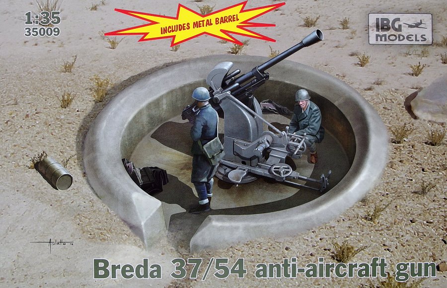1/35 Breda 37/54 anti-aircraft gun w/ metal barrel