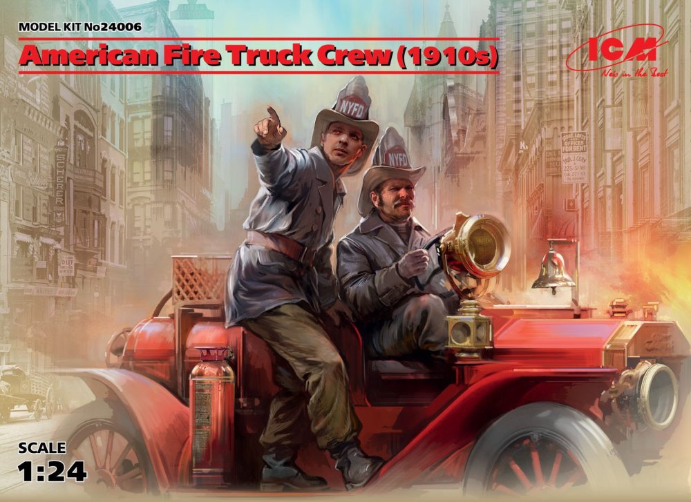 1/24 American Fire Truck Crew 1910s (2 fig.)