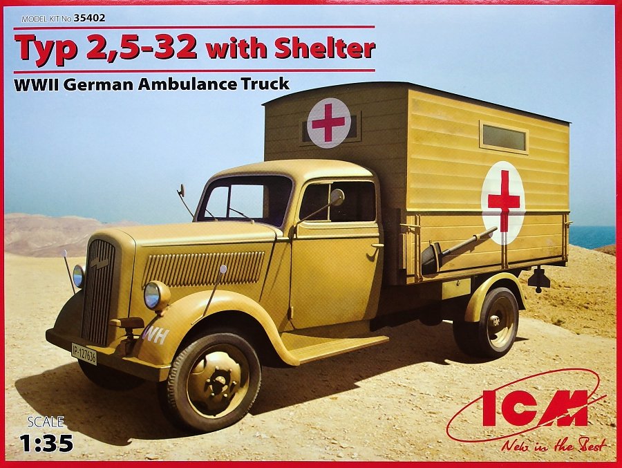 1/35 Typ 2,5-32 with Shelter German WWII Ambulance