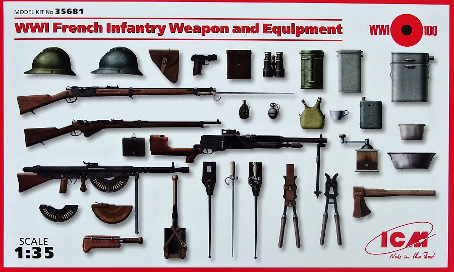1:35 French Infantry WWI - Weapon and Equipment