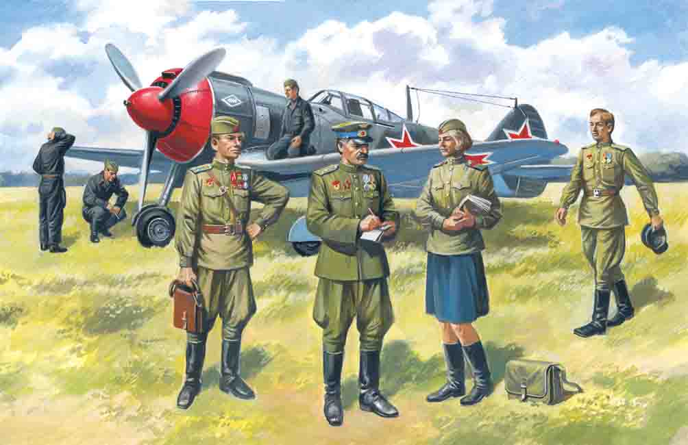 1/48 Soviet AF Pilots and Ground Personnel 1943-45
