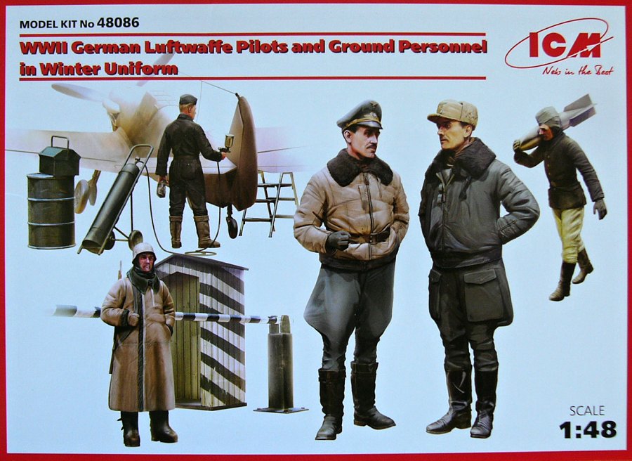 1/48 Luftwaffe Pilots&Personnel in Winter Uniform