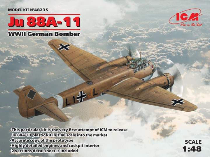 1/48 Junkers Ju 88A-11 German WWII Bomber