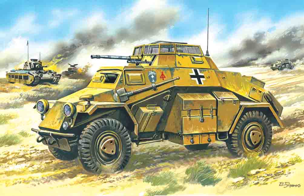 1/72 Sd.Kfz.222 German Light Armoured Vehicle
