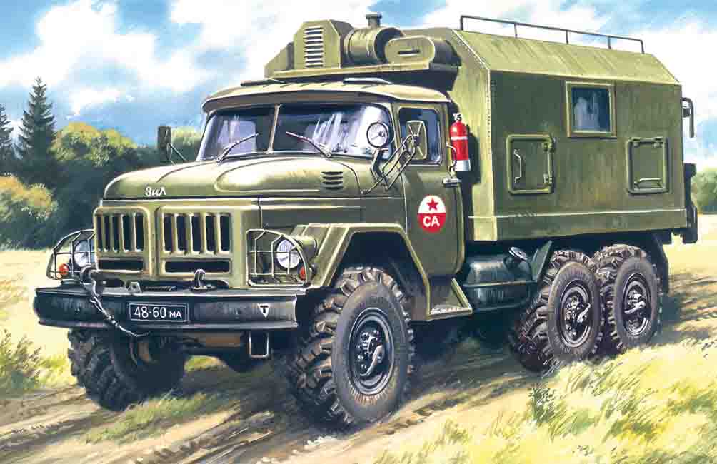 1/72 Zil-131 Soviet command truck