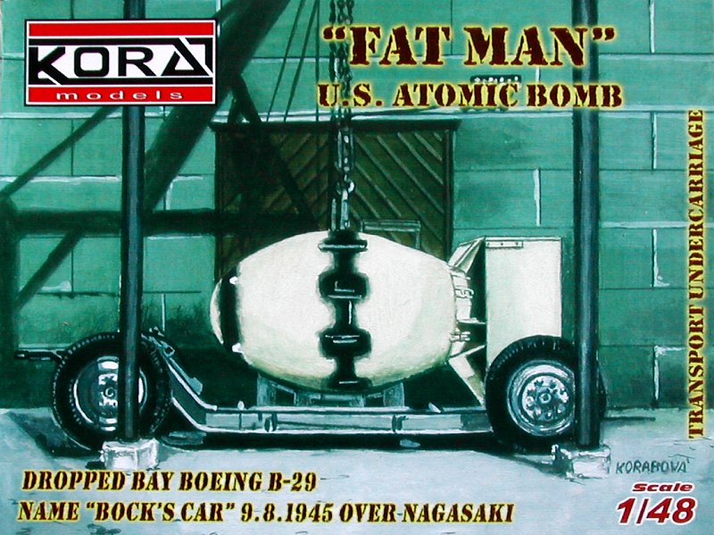 1/48 'Fat Man' US Atomic bomb+transp.undercar.