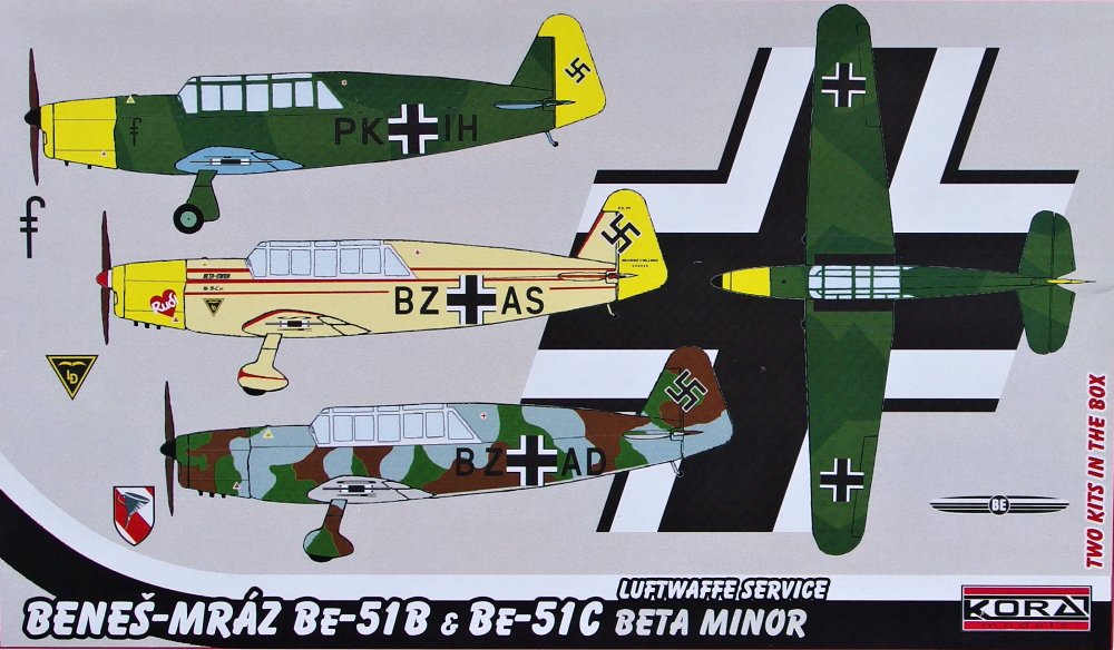 1/72 Benes-Mraz Be-51B/C Luftwaffe (2 resin kits)