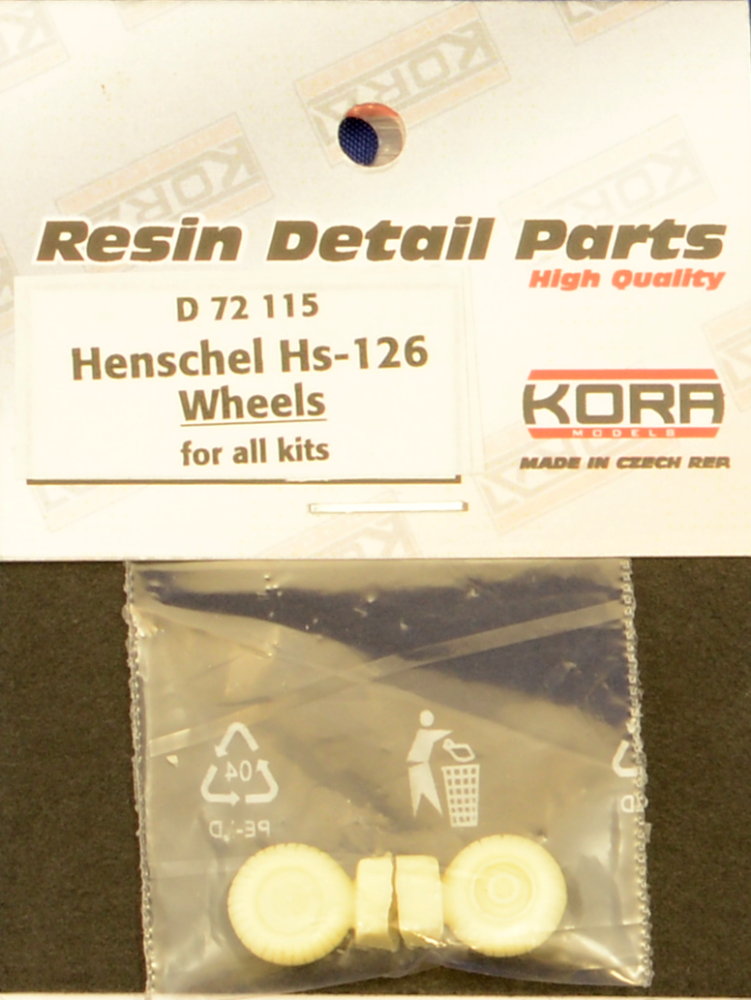 1/72 Wheels for Henschel Hs-126 (all kits)