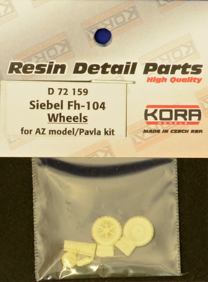 1/72 Wheels for Siebel Fh-104 (AZ/PAM)