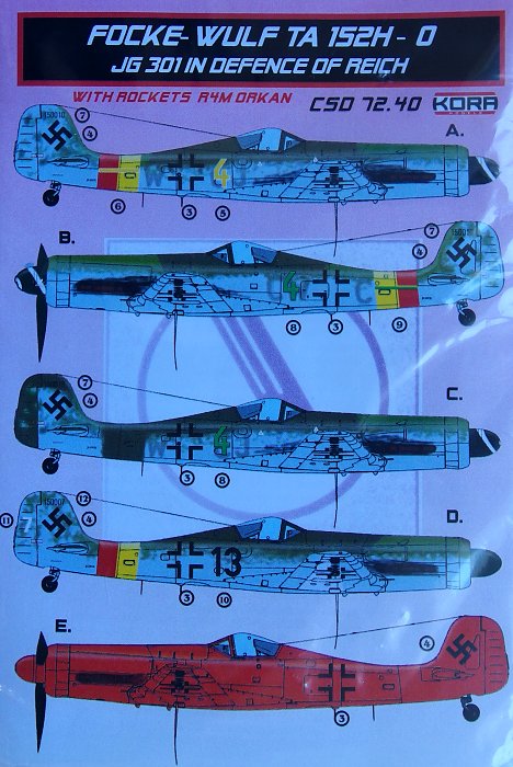 1/72 Focke-Wulf Ta 152H-0 Conv.set & decal