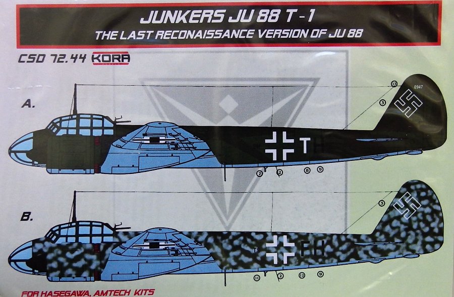 1/72 Junkers Ju 88 T-1 Conv.set&decal (HAS,AMT)