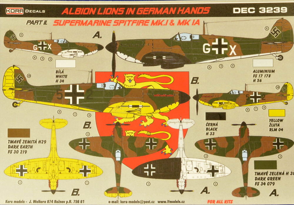 1/32 Decals Spitfire Mk.I/IA in German hands Pt.2