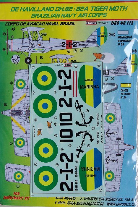 1/48 Decals DH.82/82A (Brazilian Navy Air Corps)