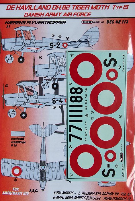 1/48 Decals DH.82 Typ IS (Danish Army Air Force)