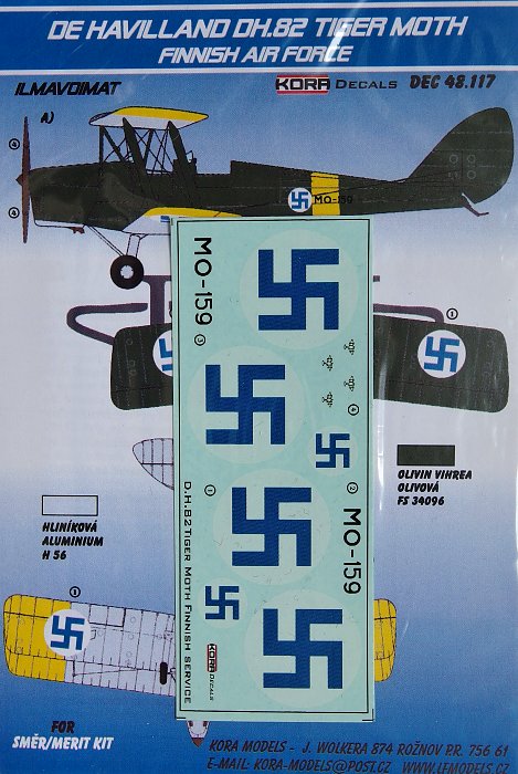 1/48 Decals DH.82 Tiger Moth (Finnish Air Force)