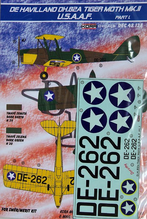 1/48 Decals DH.82A Tiger Moth Mk.II (USAAF) Pt.I