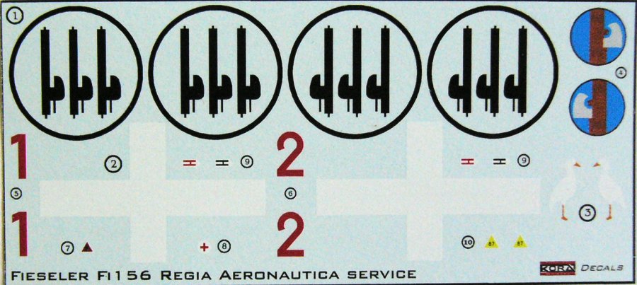 1/48 Decals Fi 156 Storch (Regia Aeronautica)