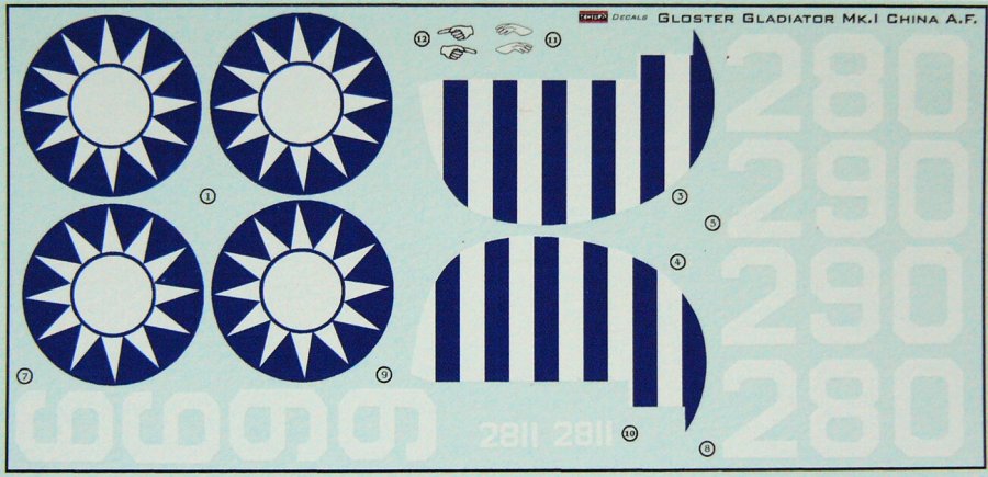 1/48 Decals Gl.Gladiator Mk.I (China Air Force)