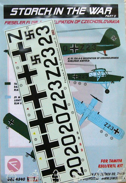 1/48 Decals Fi-156 A-0 (Occup. of Czechoslovakia)