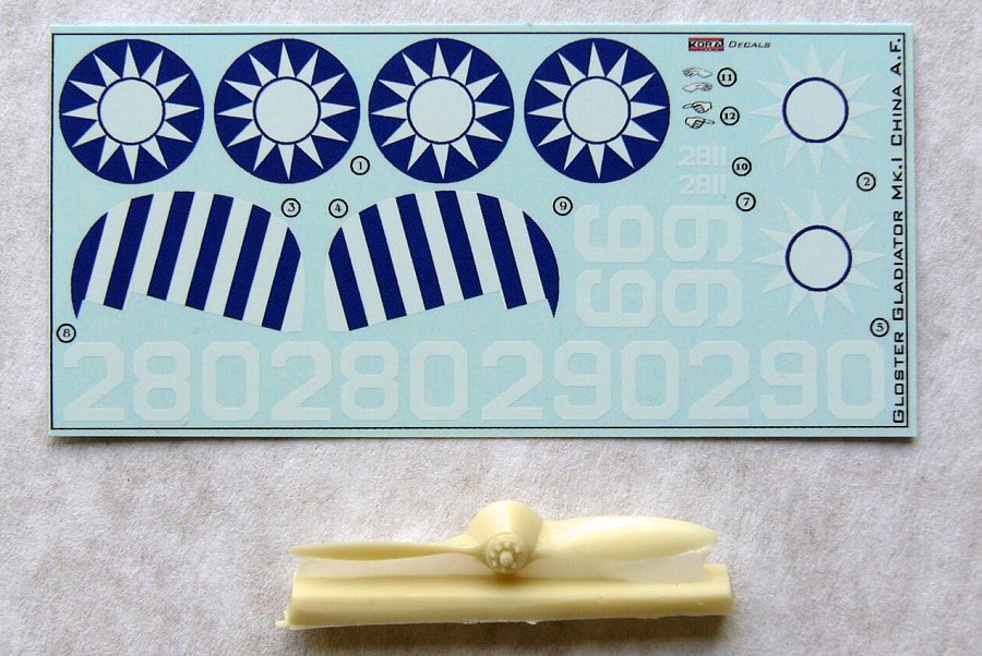 1/72 Decals Gloster Gladiator Mk.I (China A.F.)