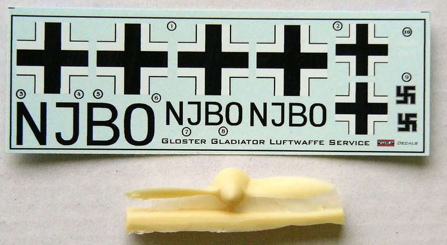 1/72 Decals Gloster Gladiator Mk.I (Luftwaffe)