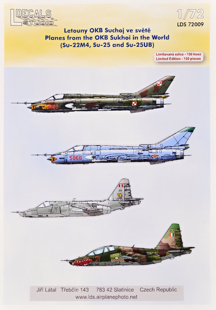 1/72 Decals OKB Sukhoi In The World (4x camo)