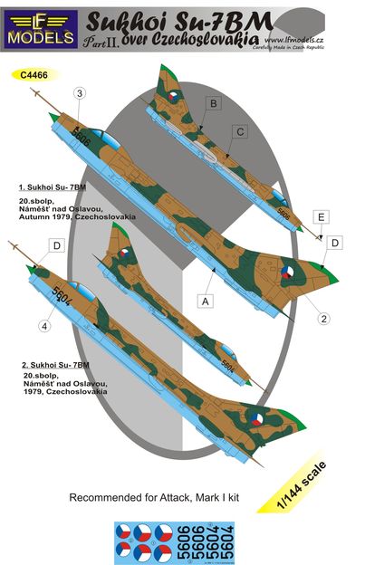 1/144 Decals Su-7BM over Czechoslovakia Pt.2
