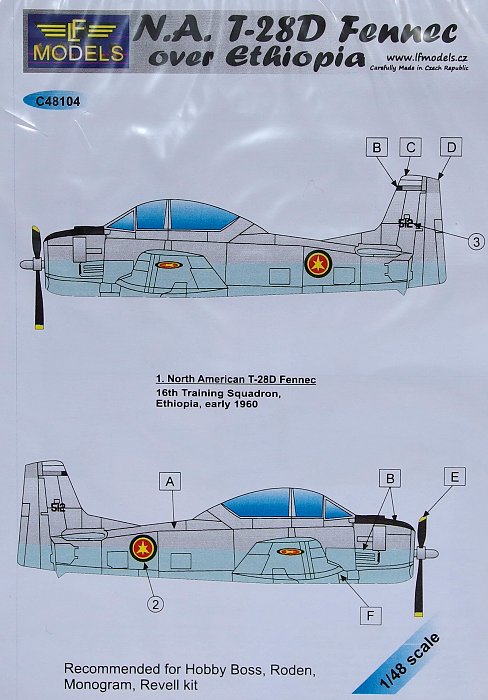 1/48 Decals N.A. T-28D Fennec over Ethiopia (RDN)