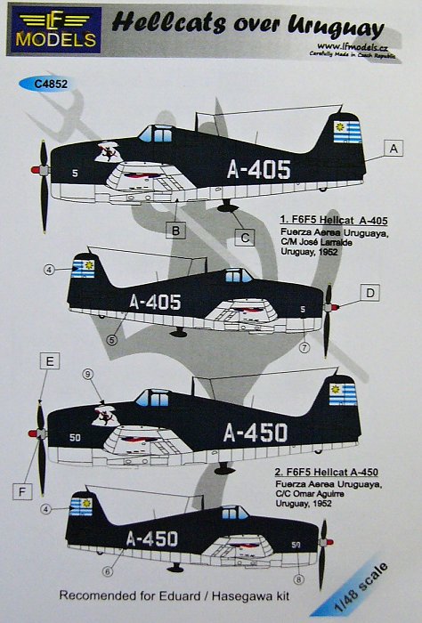1/48 Decals Hellcats over Uruguay (EDU/HAS)