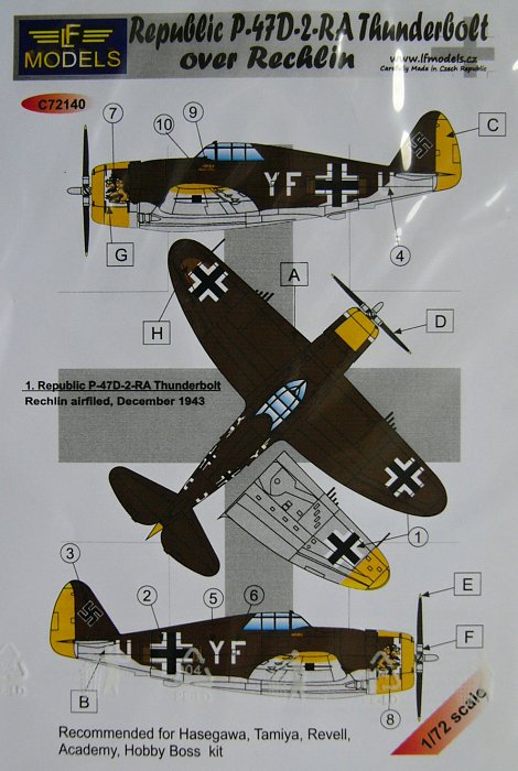 1/72 Decals P-47D-2-RA over Rechlin (HAS/TAM)
