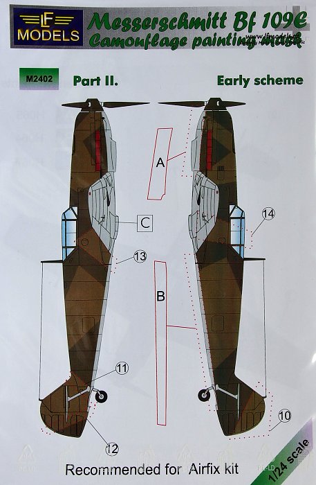 1/24 Mask Messerschmitt Bf109E Early (AIRF) Pt II.