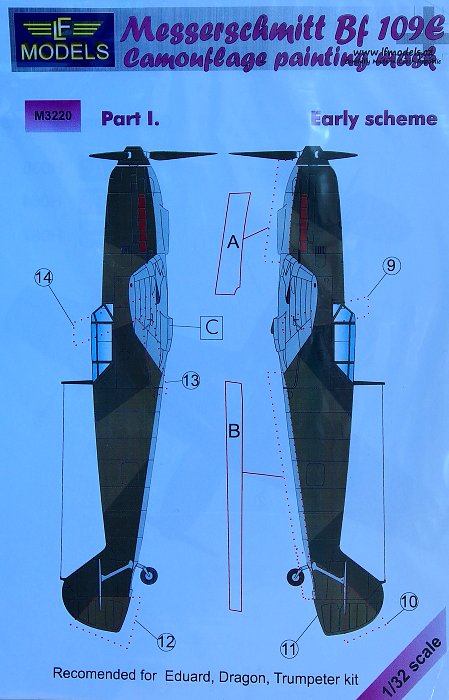 1/32 Mask Messerschmitt Bf 109E (EDU) Early Pt I.