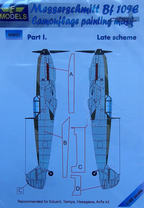 1/48 Mask Messerschmitt Bf 109E (EDU) Late Pt I.