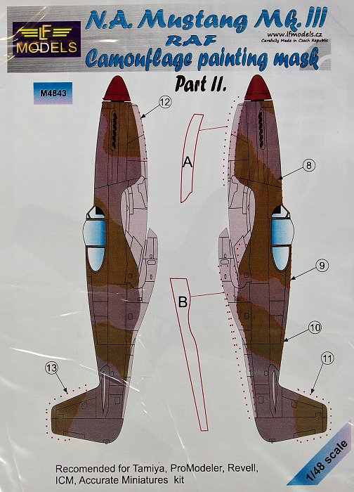 1/48 Mask N.A. Mustang Mk.III RAF Pt.II (TAM/REV)