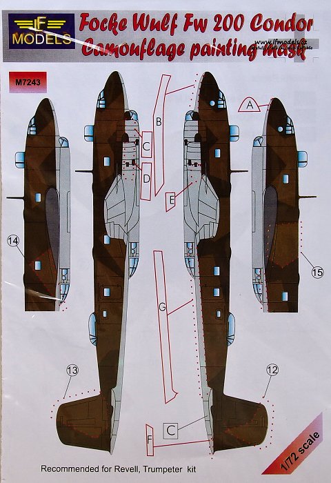 1/72 Mask Focke Wulf Fw 200 Condor (REV/TRUMP)