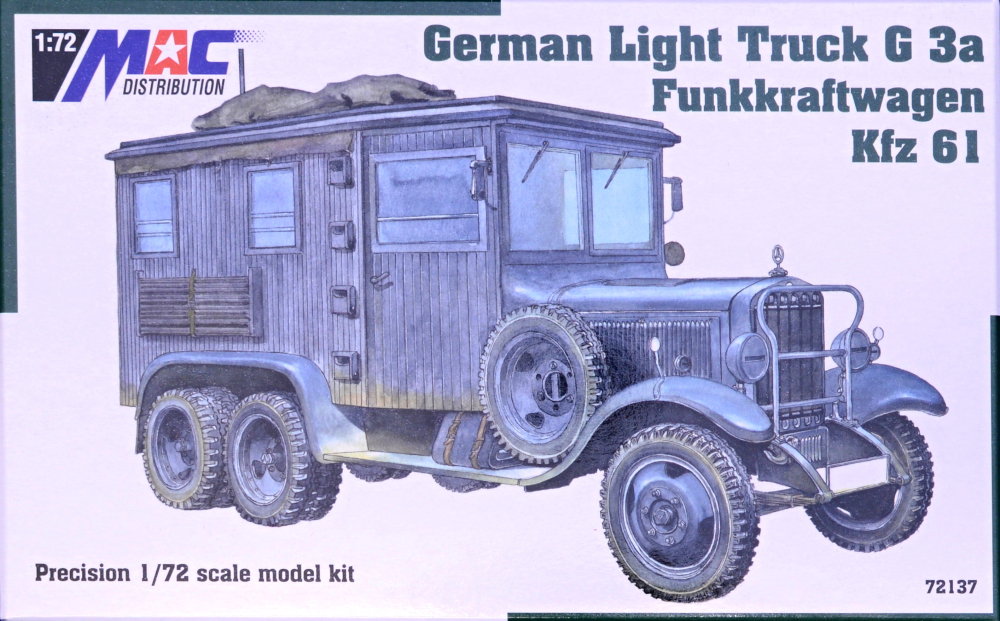1/72 Kfz 61 Funkkraftwagen German Light Truck G 3a