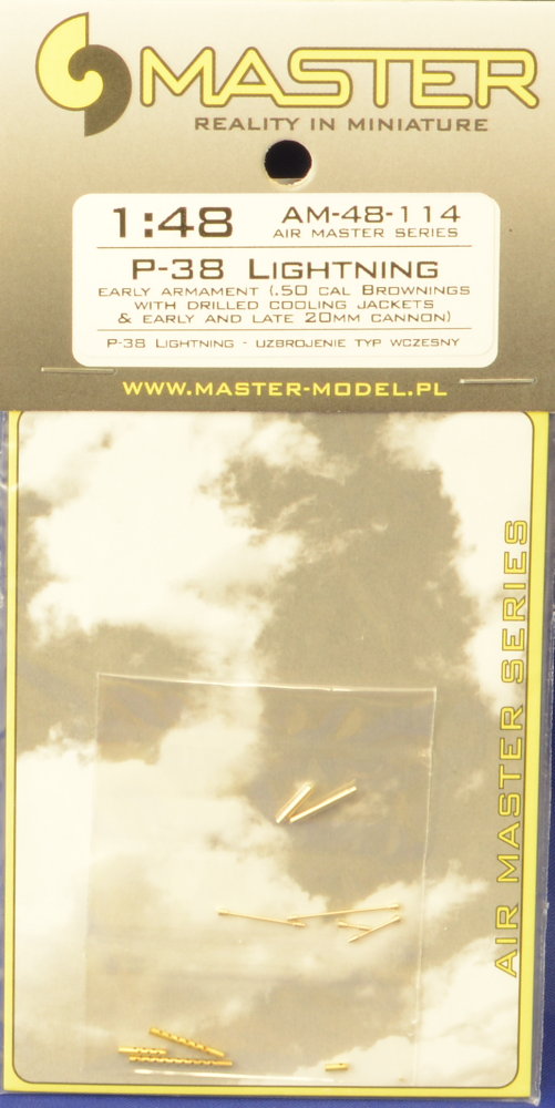 1/48 P-38 Lightning - early armament set