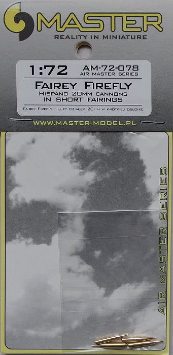 1/72 Fairey Firefly Hispano 20mm can.(short fair.)