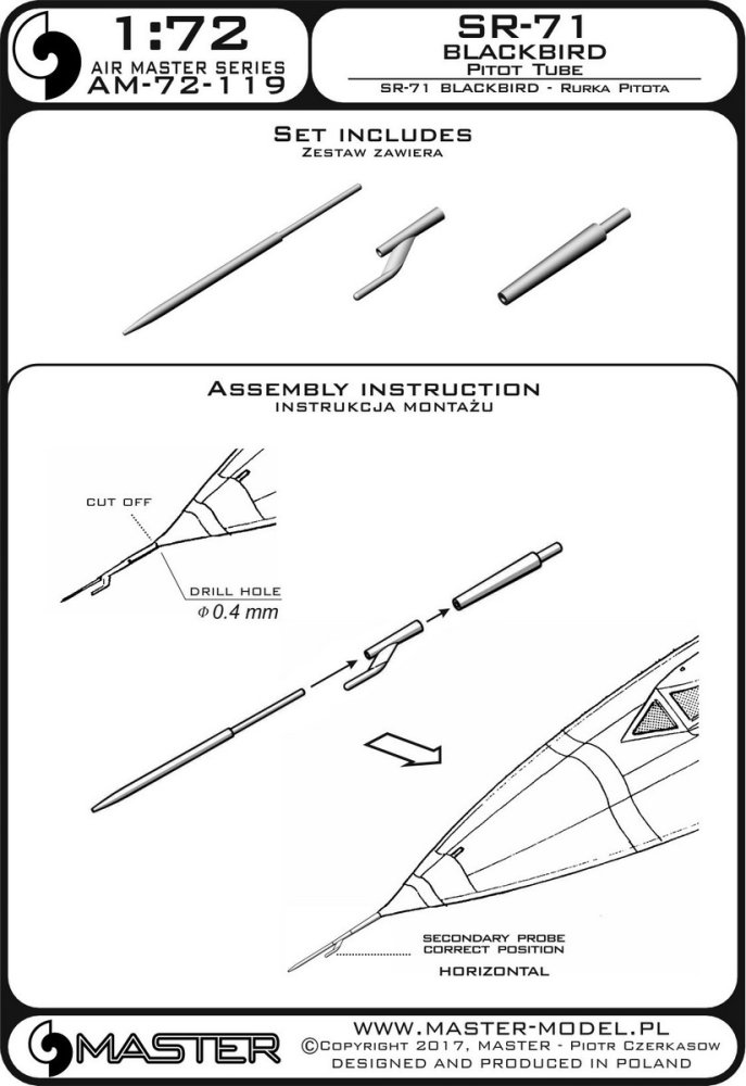 1/72 SR-71 Blackbird - Pitot Tube