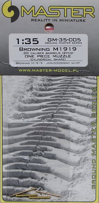 1/35 Browning M1919 barrels - cylindr. shape (2x)