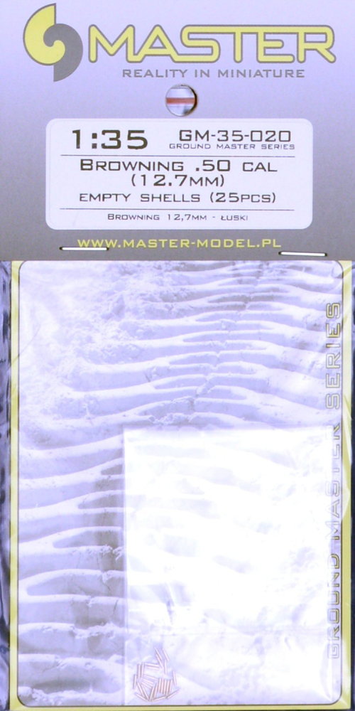 1/35 Browning .50 cal - empty shells (25 pcs.)