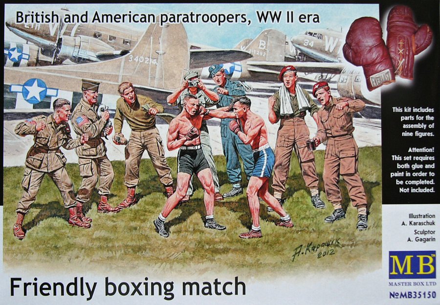 1/35 Friendly boxing match - WWII era (9 figures)