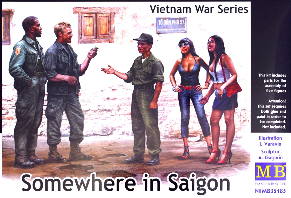 1/35 'Somewhere in Saigon', Vietnam War (5 fig.)