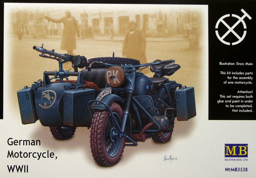 1/35 BMW R75 German WWII Motorcycle