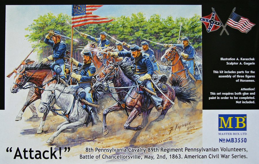 1/35 8th Pennsylv.Cavalry 89th Regim.(3x horsemen)